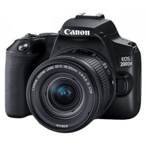 Canon EOS 200D Mark II DSLR Camera-Black